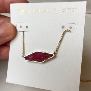 Kendra Scott Maroon adjustable length necklace